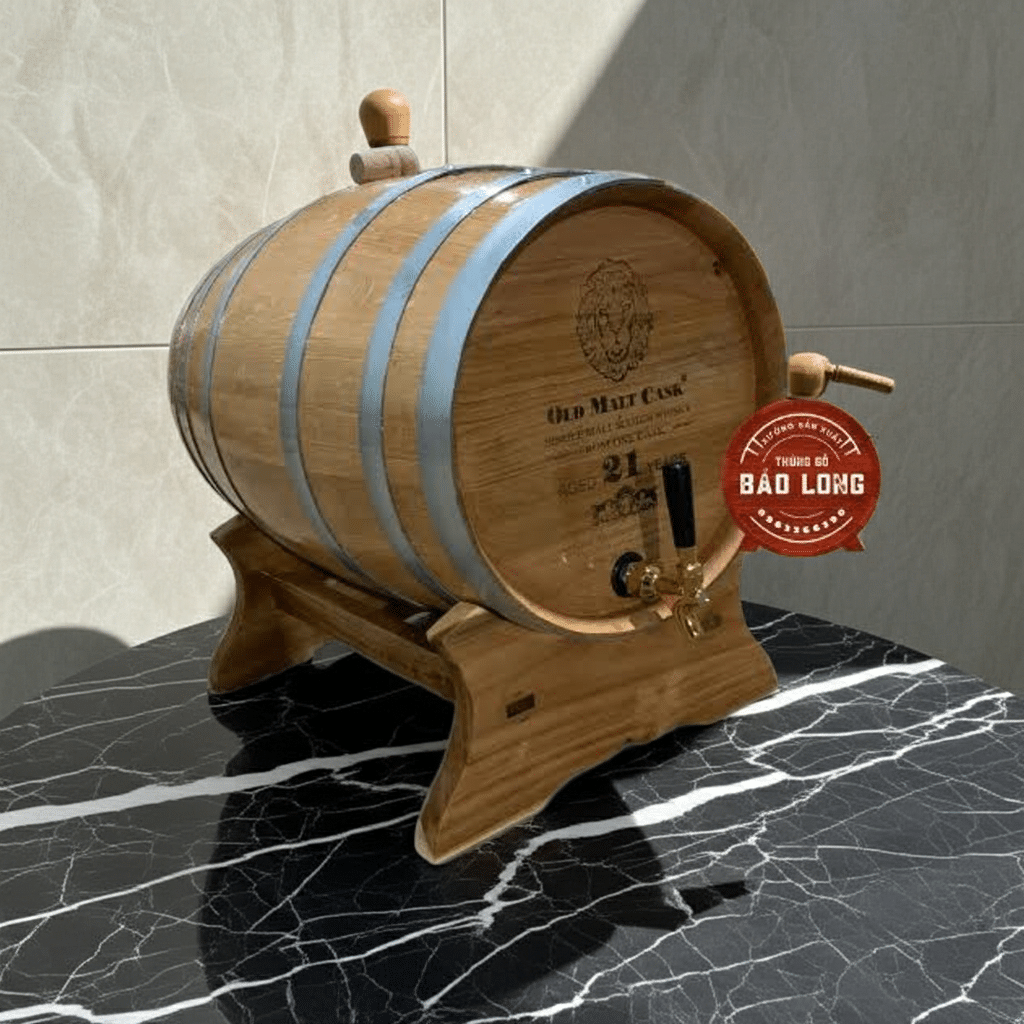 So sánh thùng rượu gỗ sồi 50L và 100L: Nên chọn loại nào cho gia đình (hoặc nhà hàng)?