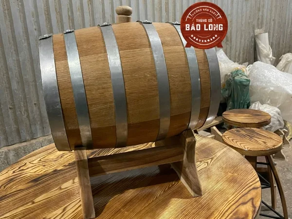 Thùng rượu gỗ sồi 20L Bảo Long